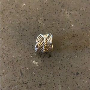 Pandora Wrapped Leaf Charm